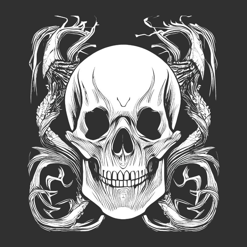 Halloween- oder Horror- Totenschädel