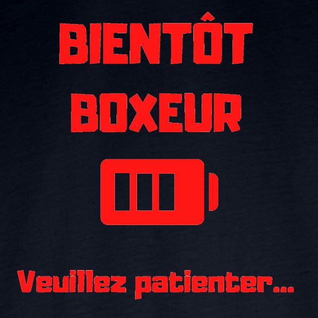 BIENTOT BOXEUR ROUGE