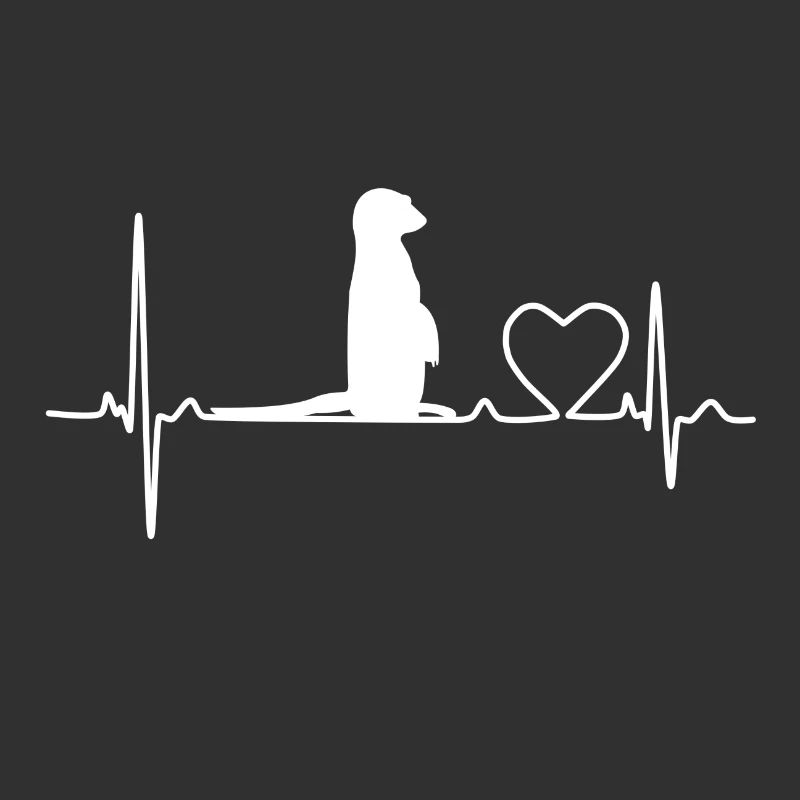 Conception de suricate de battement de coeur