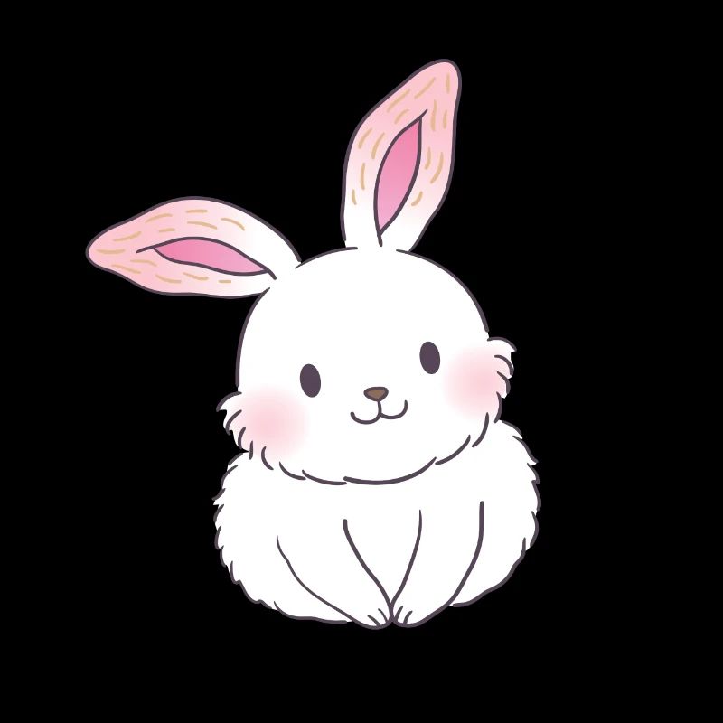 Niedlicher Hase schaut lustig