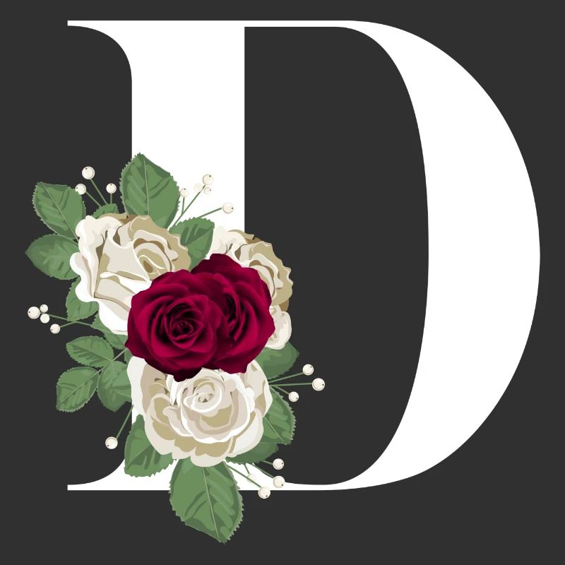 letter D flowered