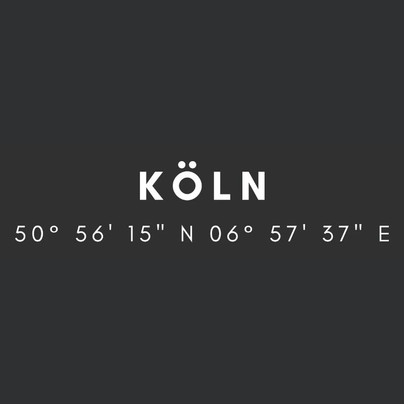 les coordonnées de Cologne