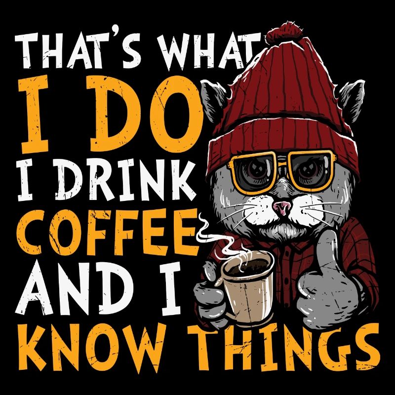 C’est ce que je fais, je bois du café et je sais des choses