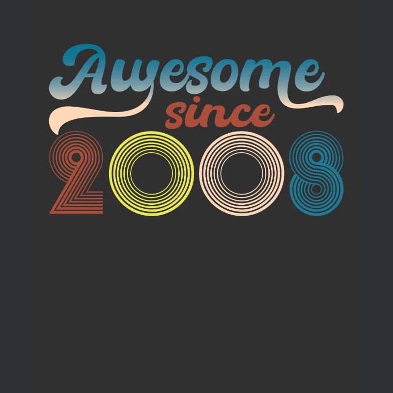 Fantastisch Seit 2008 Retro 15. Bitrthday