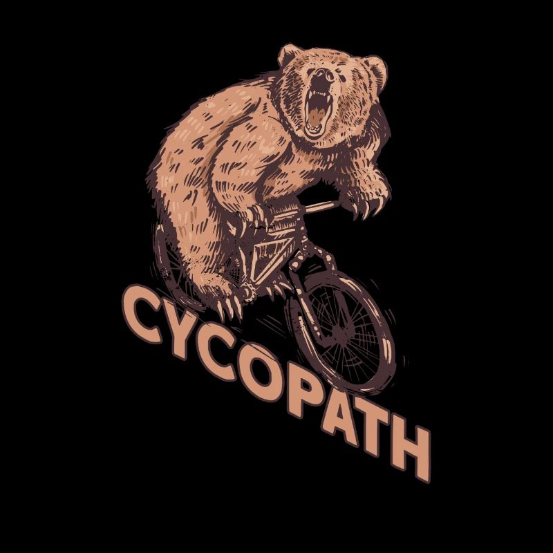 Bear Biker Radrennfahrer Cycopath