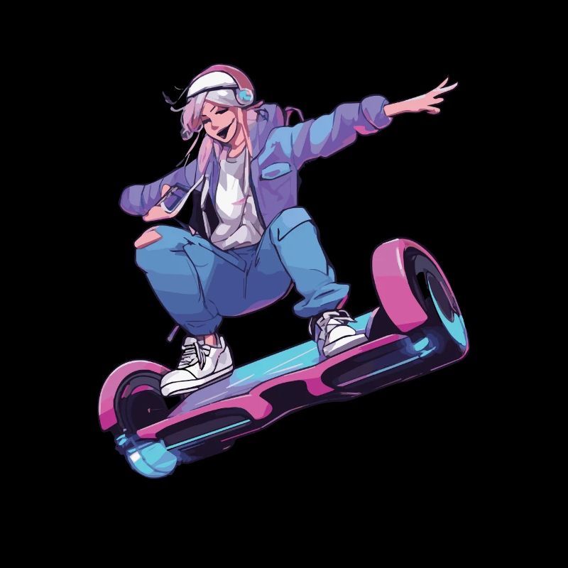 Das Leben Ist Besser, Wenn Sie Mit Dem Hoverboard
