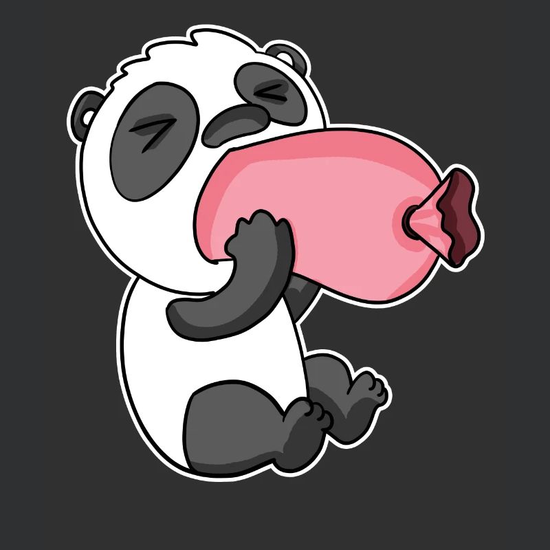 Panda mit Wurst