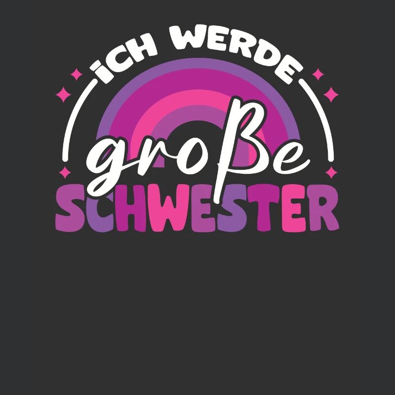 Große Schwester Regenbogen Süßes Geschwister 2024