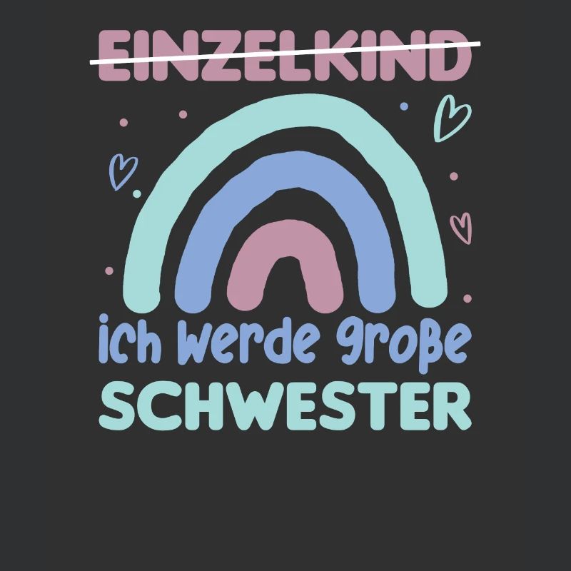 Große Schwester Regenbogen Süßes Geschwister 2024