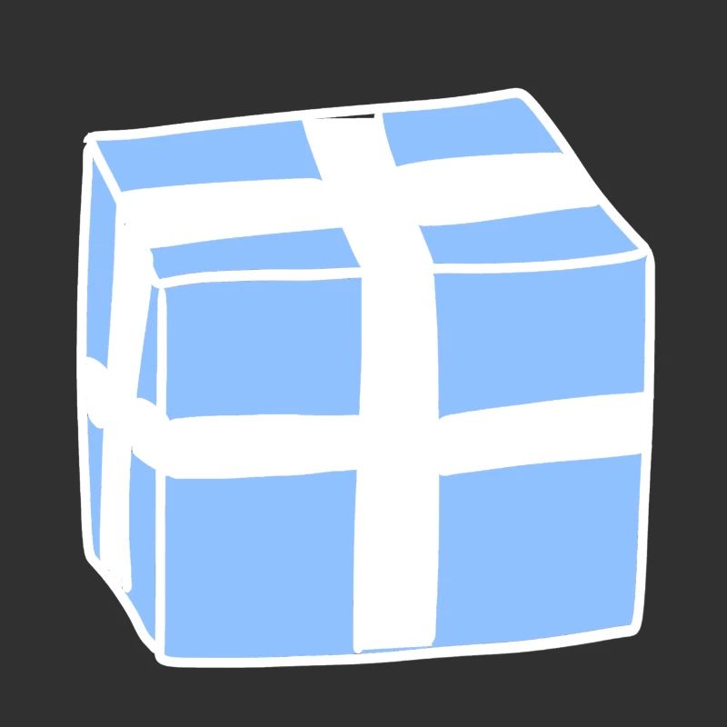 Gift Icon Box Blue