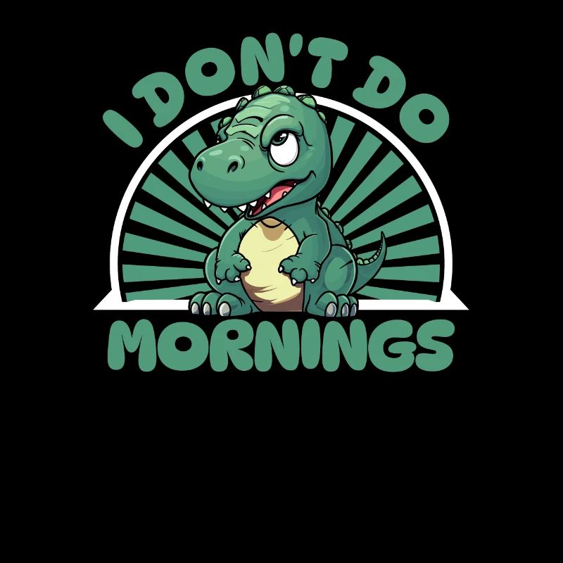 Dinosaurier Lustig I Dont Do Mornings