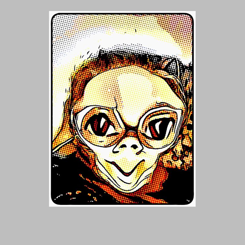Knuffiger Alien (DDP 2:3, grille de points)