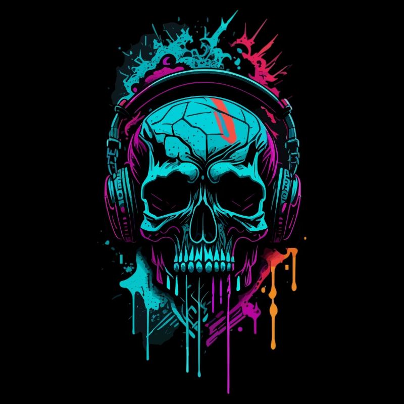 Graffiti Skull