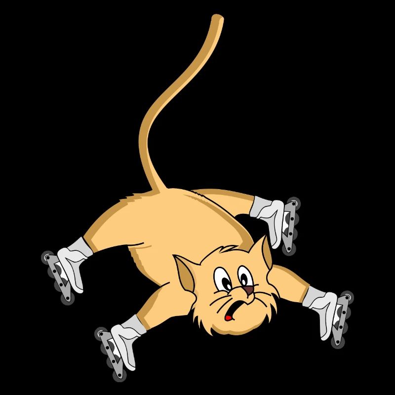 Rollschuh Inline Skates Neuling Katze Geschenk