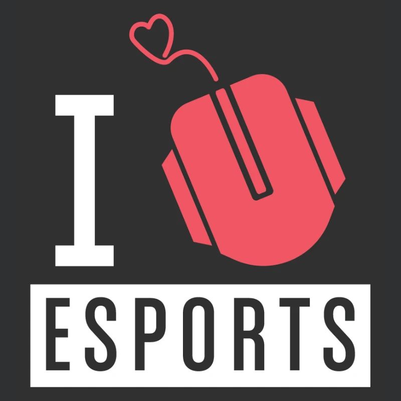 Cute Tech Love Computer Mouse Heart Graphic
