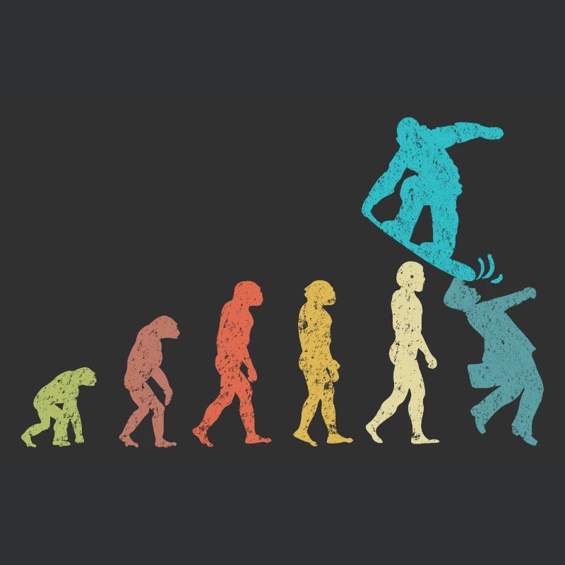 Snowboarder Evolution Snowboarding Winter Sport