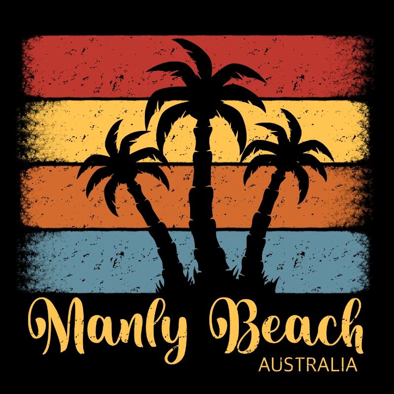 Manly Beach Australie rétro