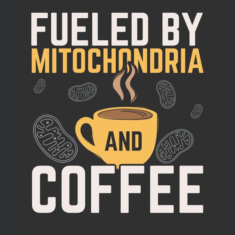 Powered by mitochondria and coffee Caffeine W