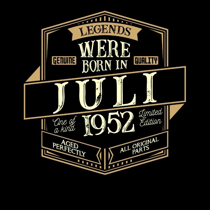 Juli 1952 Geburtstag Mann