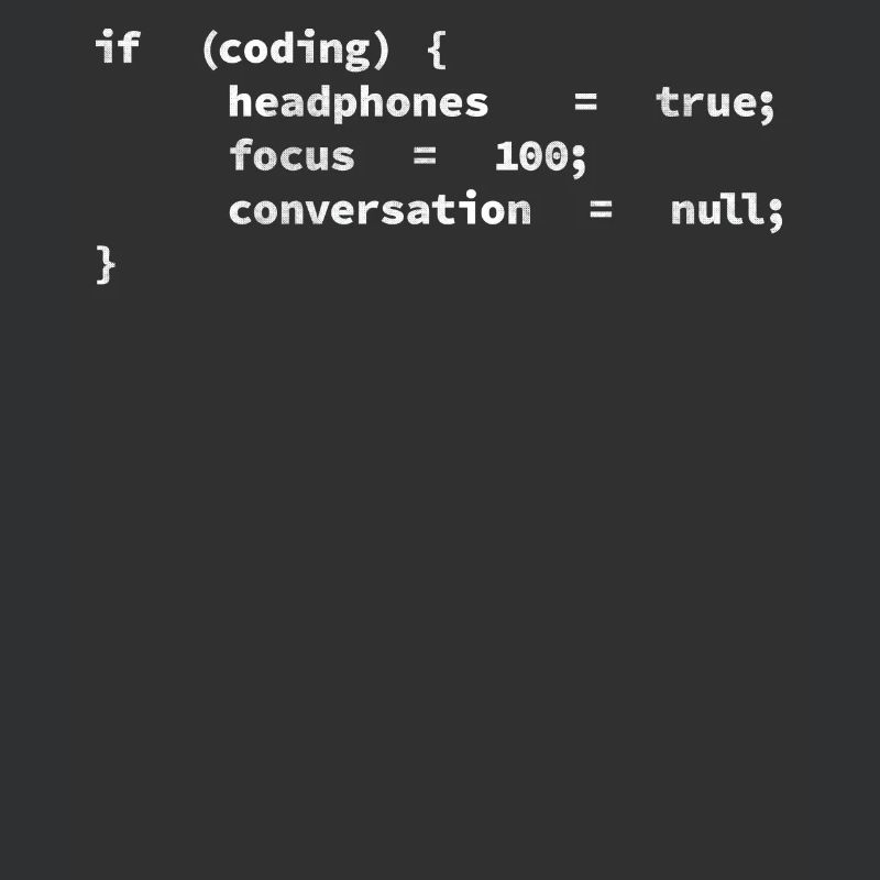 Headphones, encoders, programmers coding