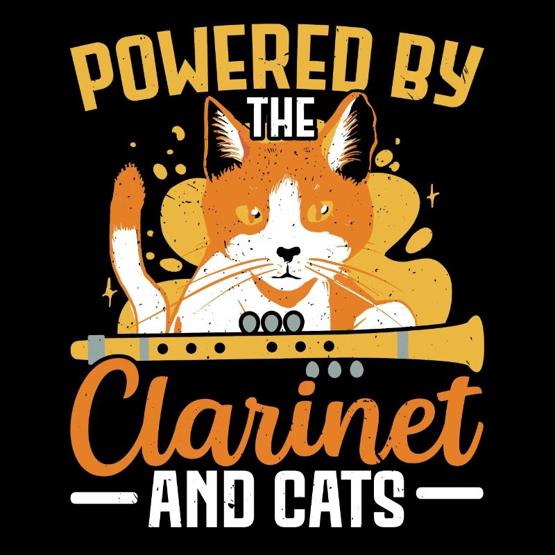 Propulsé par clarinette et cats clarinettiste Musi