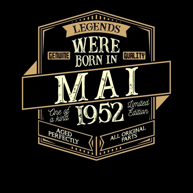 Mai 1952 Geburtstag Mann