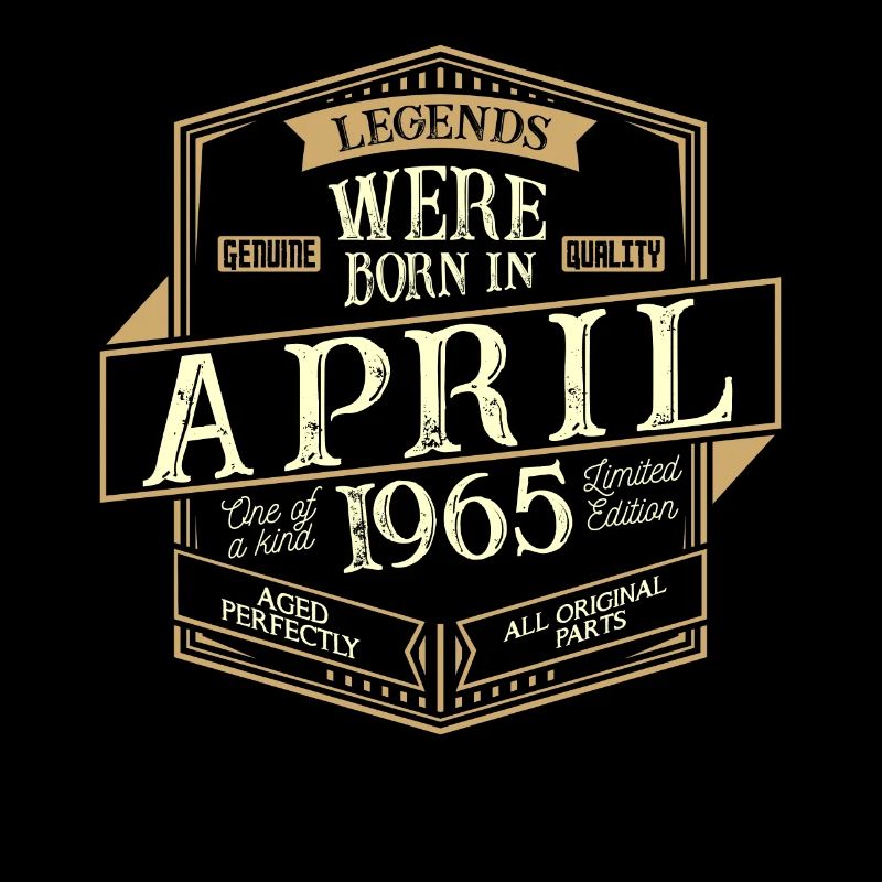 April 1965 Geburtstag Mann