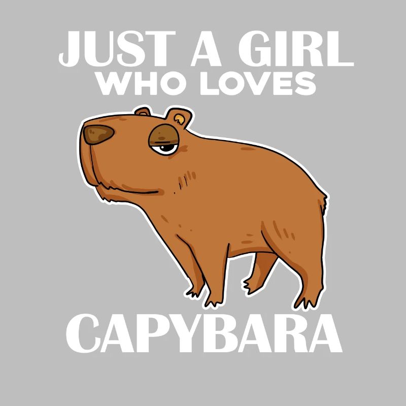 Capybara Mädchen Spruch