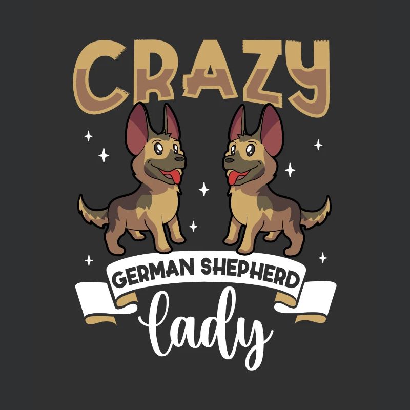 Crazy German Shepherd Lady - Schäferhund
