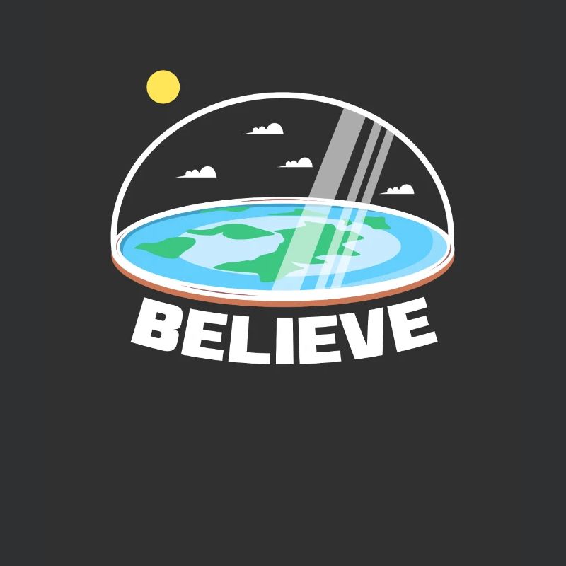 Flache Erde Flat Earth Verschwörung Geschenk