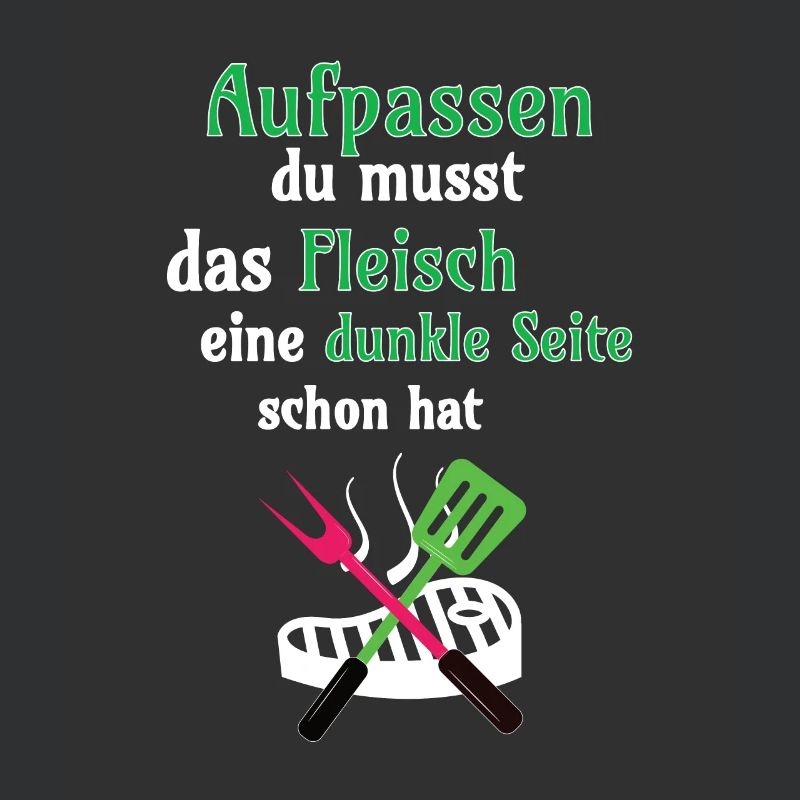 Grillen Aufpassen du musst das Fleisch eine dunkle