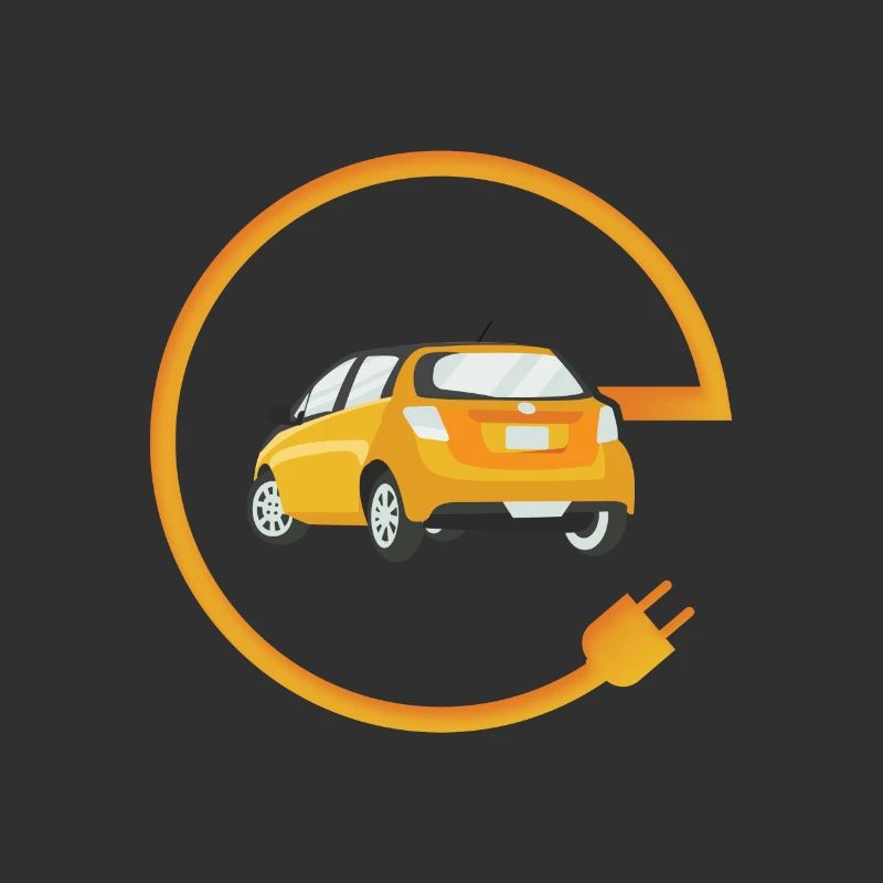 Ecar Elektroauto Fahrer Auto Auto Geschenk