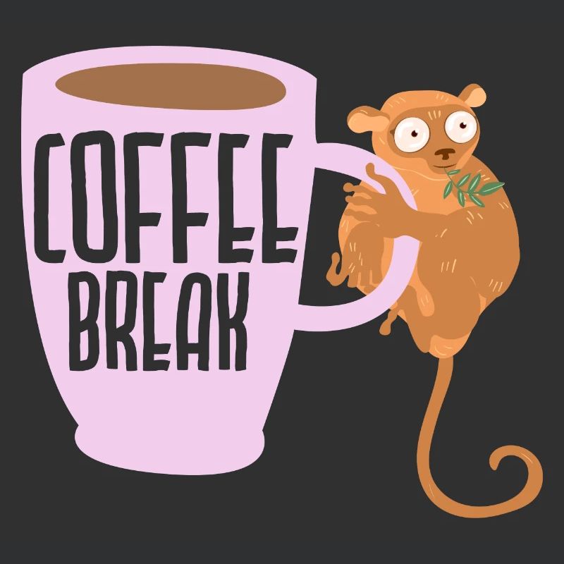 Coffee Break Tarsier Whisperer Caffeine Drinker