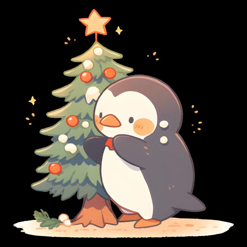 Christmas tree penguin