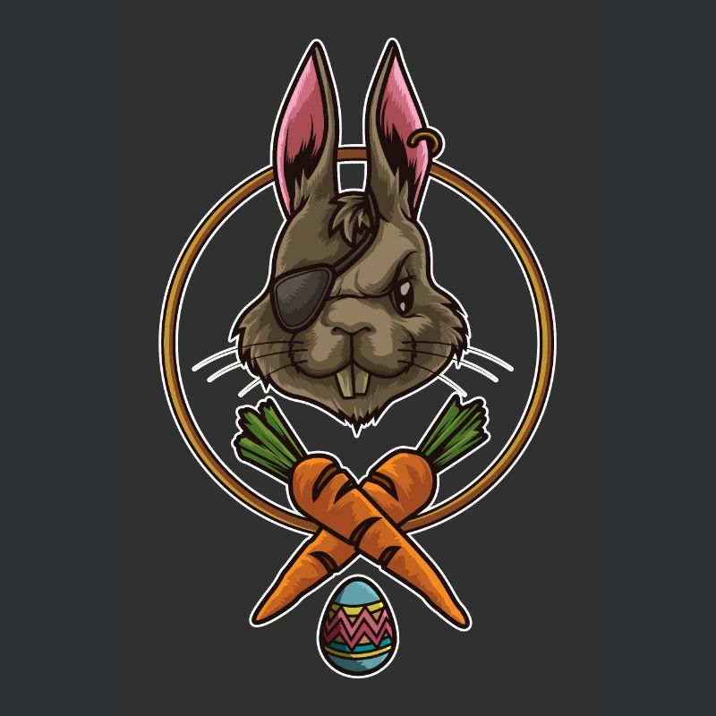 Easter Bunny Pirate | Happy Easter Colored Eggs