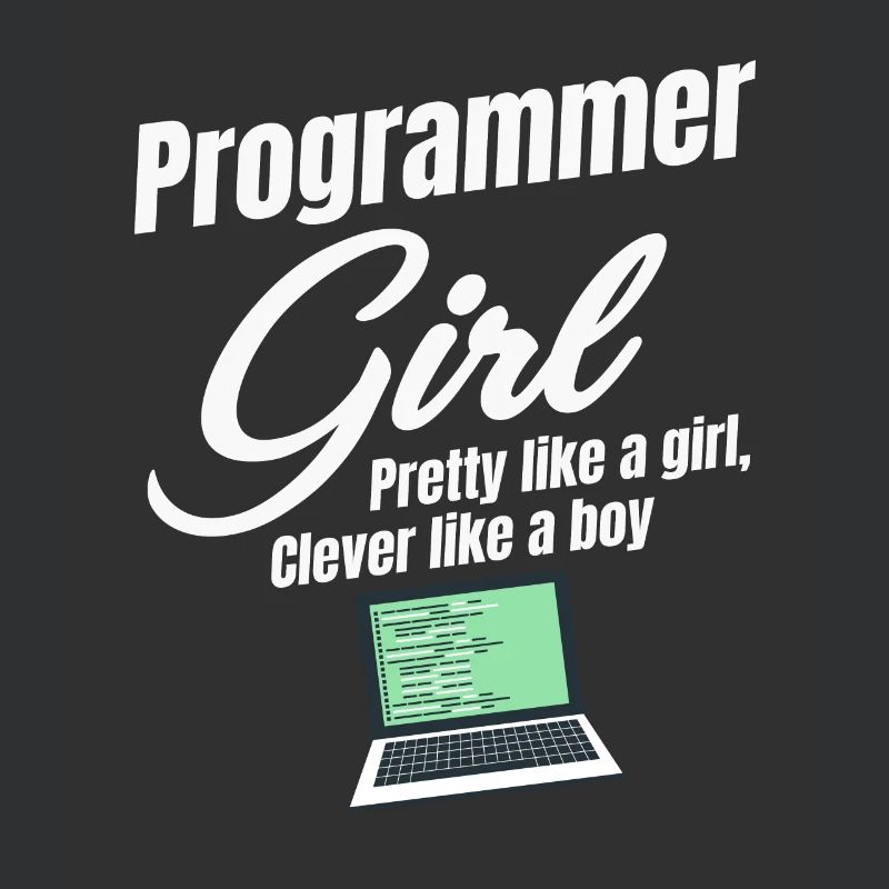 Programmierermädchen Hübsch Wie Ein Mädchen, Klug