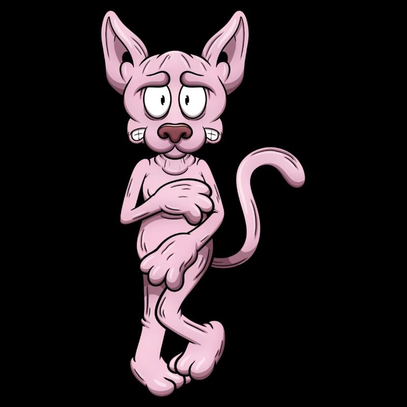 Nackte Sphynx Katze