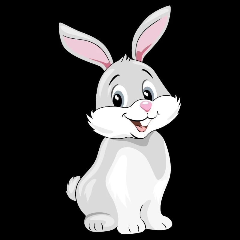 Mignon lapin souriant