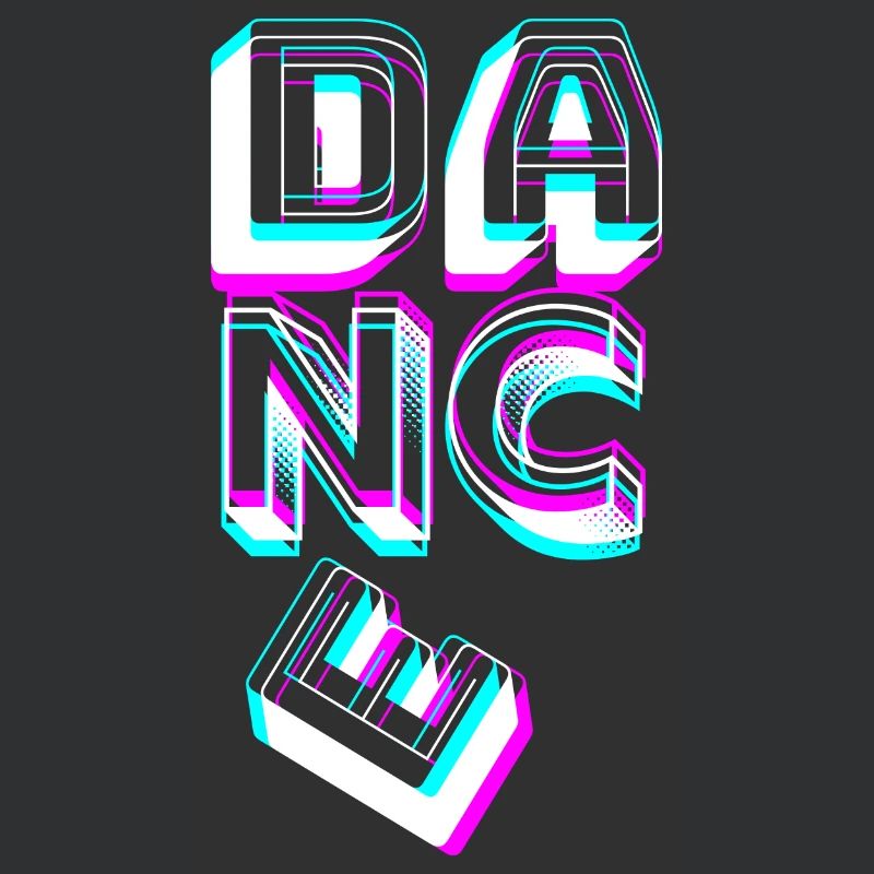 Dance lettering in neon. Dancing Dancer Dancer