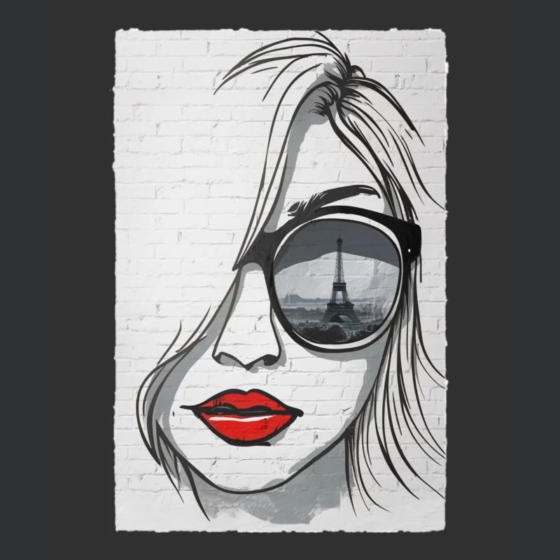 Graffeuse à Paris - Tour Eiffel