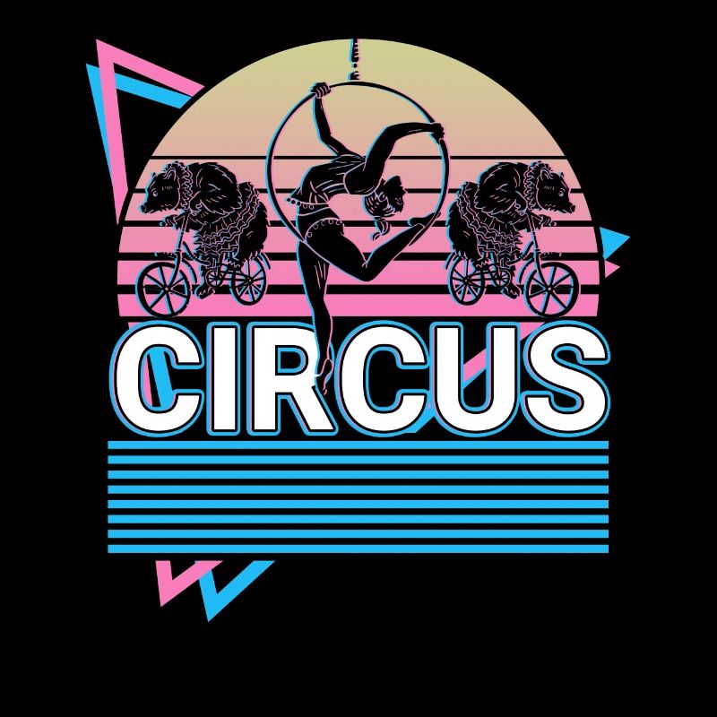 Circus Turner Acrobat Vaporwave Aesthetic Gesch