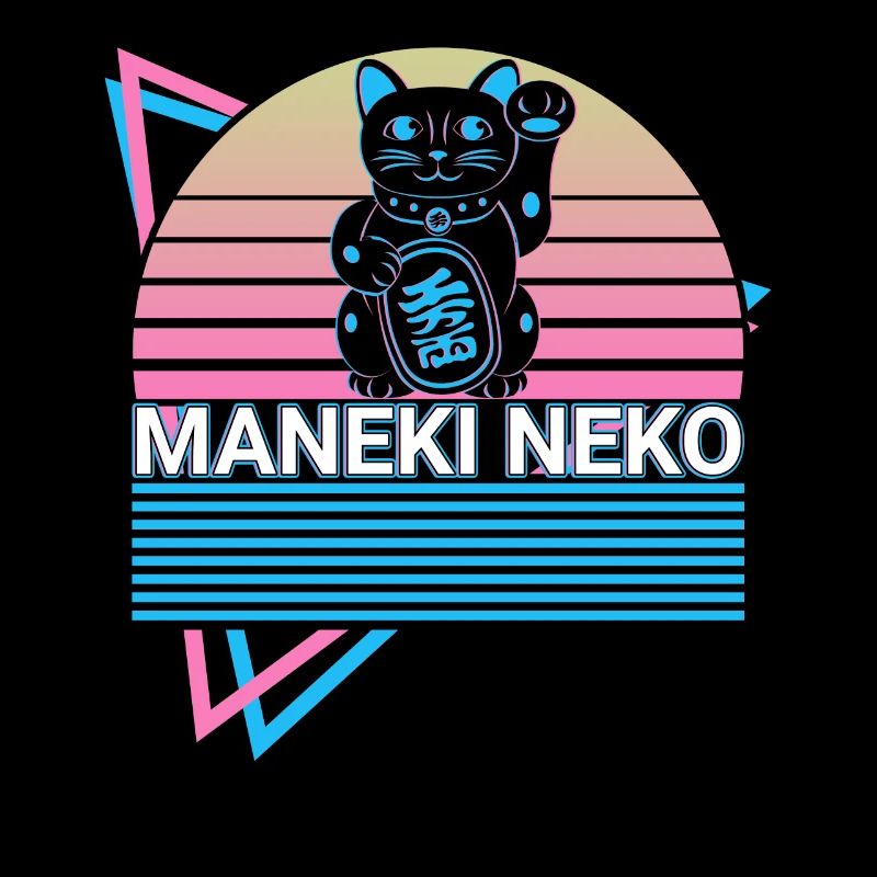 Maneki Neko Cat Retro Cadeau