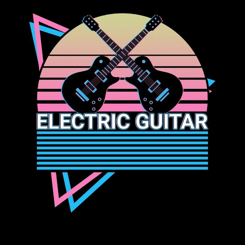 E-Gitarre Gitarrist Retro