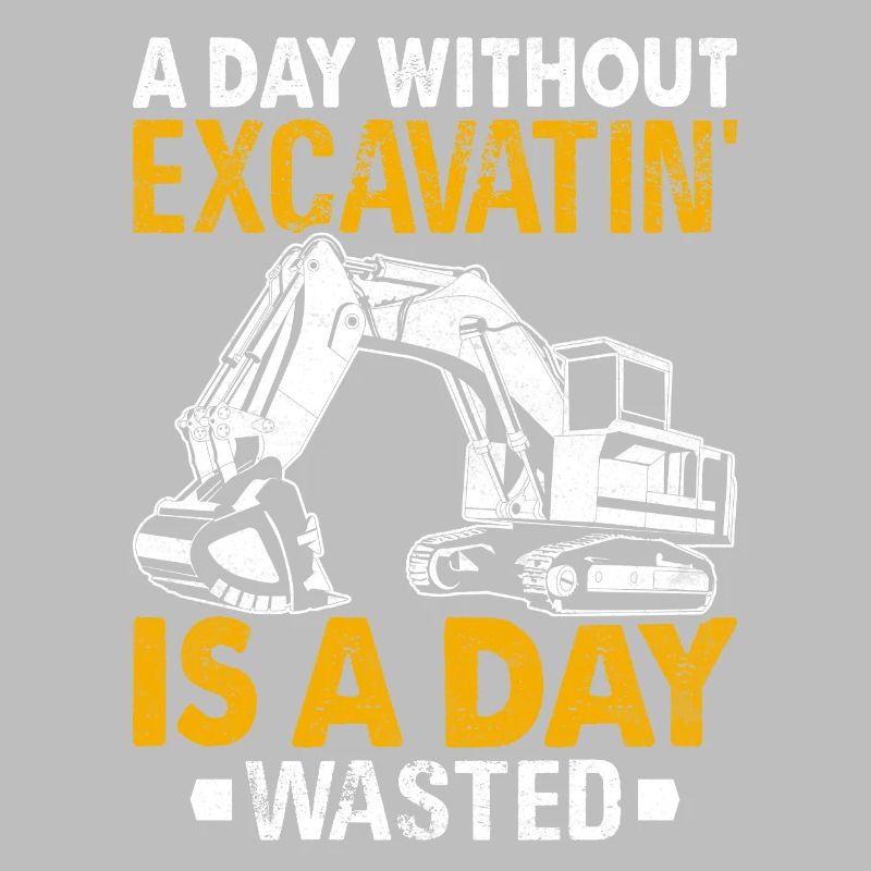 Funny excavator operator HEO