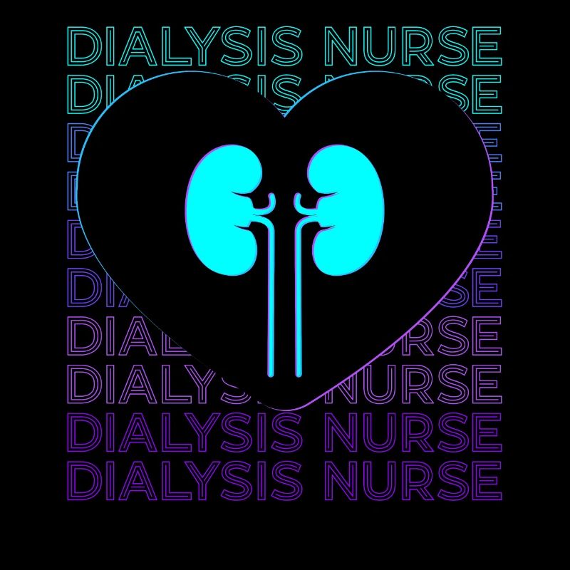 Dialyseschwester Dialyseassistentin Retro