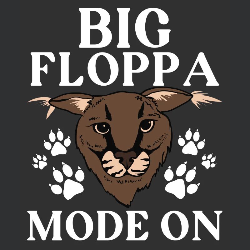 Großer Floppa Modus auf Karakal Katze Meme