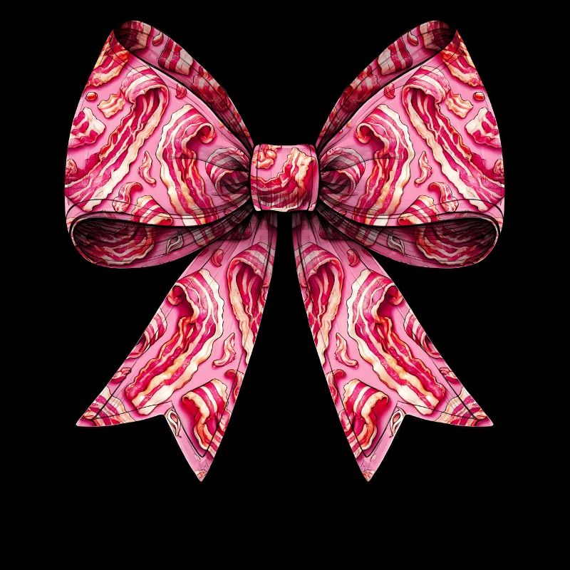 Coquette Bow Bacon Strips Pattern