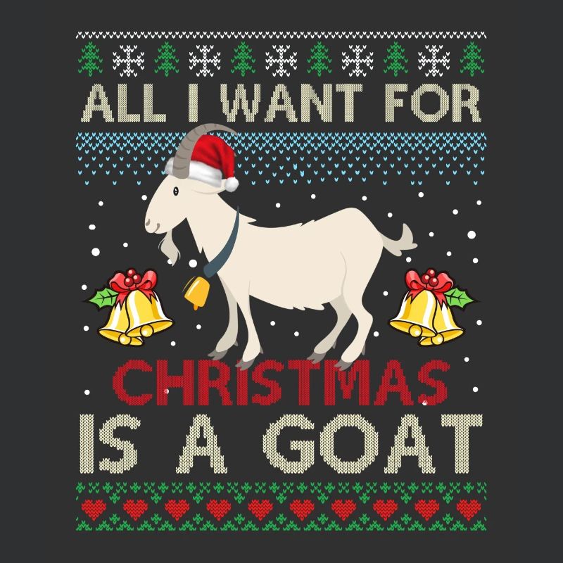 Pull de Noël laid avec chèvre pour Noël