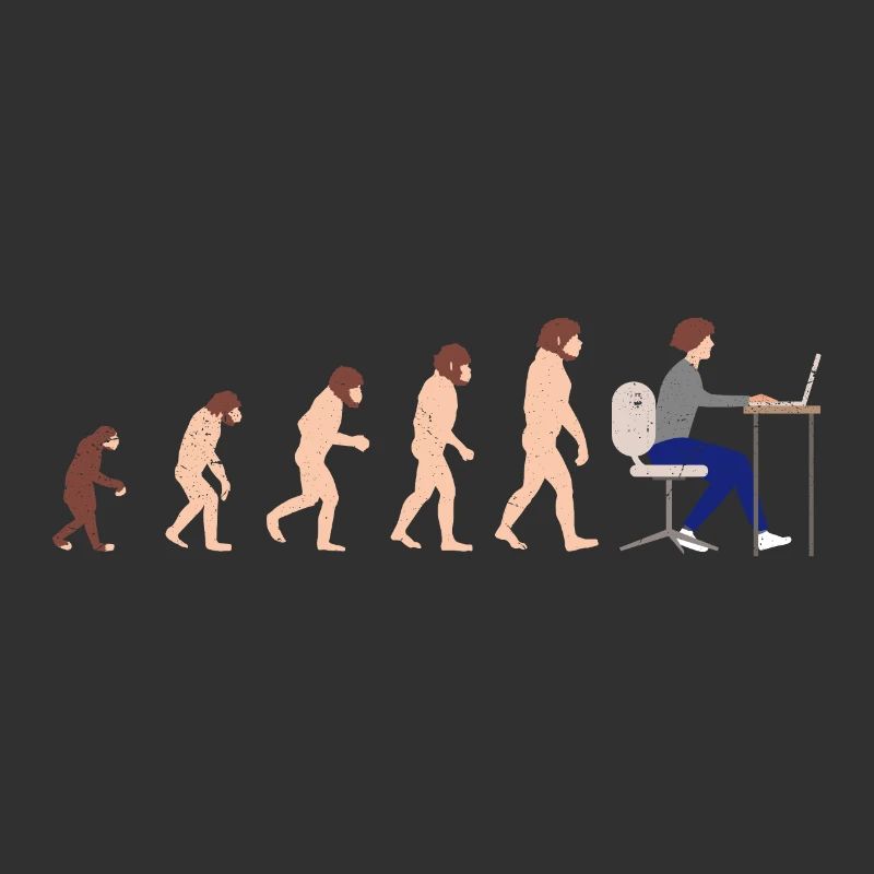 Evolution Entwickler Programmierer Lustiges Gift