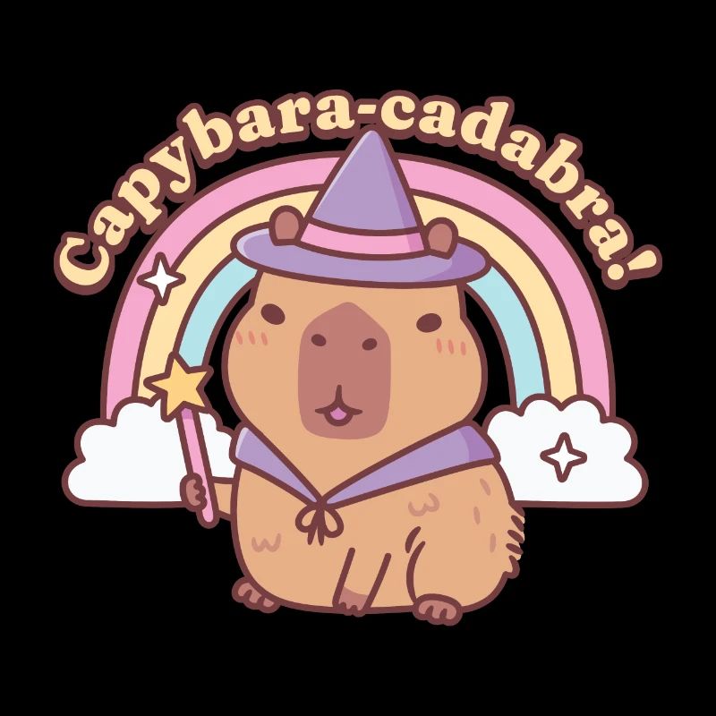Mignon Capybara Magic Capybaracadabra Drôle